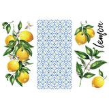 Globleland 3 Sheets 3 Styles PVC Waterproof Decorative Stickers, Self Adhesive Decals for Furniture Decoration, Lemon Pattern, 300x150mm, 1 sheet/style