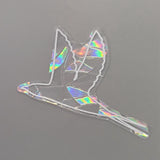 Globleland 11Pcs Bird Colorful Suncatcher Rainbow Prism Electrostatic Glass Stickers, Waterproof Laser PVC Window Static Decals, Clear AB, 58~158x71~122x0.2mm