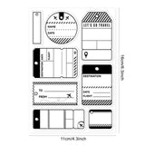Globleland Custom PVC Plastic Clear Stamps, for DIY Scrapbooking, Photo Album Decorative, Cards Making, Others, 160x110x3mm