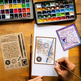 Globleland Custom PVC Plastic Clear Stamps, for DIY Scrapbooking, Photo Album Decorative, Cards Making, Word, 160x110x3mm