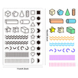 Globleland Custom PVC Plastic Clear Stamps, for DIY Scrapbooking, Photo Album Decorative, Cards Making, Mixed Shapes, 160x110x3mm