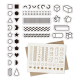 Globleland Custom PVC Plastic Clear Stamps, for DIY Scrapbooking, Photo Album Decorative, Cards Making, Mixed Shapes, 160x110x3mm