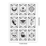 Globleland Custom PVC Plastic Clear Stamps, for DIY Scrapbooking, Photo Album Decorative, Cards Making, Moon, 160x110x3mm