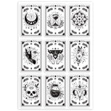 Globleland Custom PVC Plastic Clear Stamps, for DIY Scrapbooking, Photo Album Decorative, Cards Making, Moon, 160x110x3mm