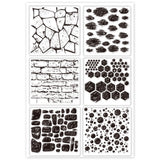 Globleland Custom PVC Plastic Clear Stamps, for DIY Scrapbooking, Photo Album Decorative, Cards Making, Mixed Shapes, 160x110x3mm