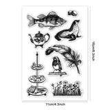 Globleland Custom PVC Plastic Clear Stamps, for DIY Scrapbooking, Photo Album Decorative, Cards Making, Mixed Shapes, 160x110x3mm