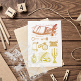 Globleland Custom PVC Plastic Clear Stamps, for DIY Scrapbooking, Photo Album Decorative, Cards Making, Book, 160x110x3mm