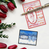 Globleland Custom PVC Plastic Clear Stamps, for DIY Scrapbooking, Photo Album Decorative, Cards Making, Lace, 160x110x3mm