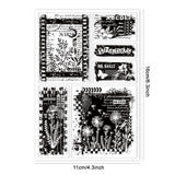 Globleland Custom PVC Plastic Clear Stamps, for DIY Scrapbooking, Photo Album Decorative, Cards Making, Other Plants, 160x110x3mm