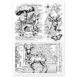 Globleland Custom PVC Plastic Clear Stamps, for DIY Scrapbooking, Photo Album Decorative, Cards Making, Deer, 160x110x3mm