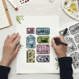Globleland Custom PVC Plastic Clear Stamps, for DIY Scrapbooking, Photo Album Decorative, Cards Making, Vehicle, 160x110x3mm