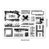 Globleland Custom PVC Plastic Clear Stamps, for DIY Scrapbooking, Photo Album Decorative, Cards Making, Mixed Shapes, 160x110x3mm