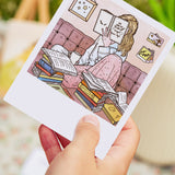 Globleland PVC Sakura Stamp, for DIY Scrapbooking, Book, 100x100mm