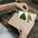 Pine Tree PVC Stamp, 4Pcs/Set