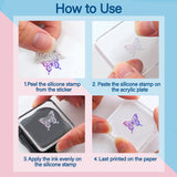 Raven PVC Stamp, 4Pcs/Set