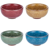 Globleland 4Pcs 4 Colors Multifunctional Ink Dish Plate, Mini Ink Dish for Chinese Calligraphy, Mixed Color, 6.1x3cm, Inner Diameter: 5.3cm, 1pc/color