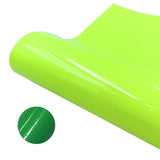 Globleland Waterproof Self-Adhesive Cold Color Changing Vinyl Roll, Permanent Temperature Change Film for Craft Cutter Machine, Office & Home & Car & Party  DIY Decorating Craft, Green Yellow, 30.5x20x0.045cm