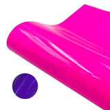 Globleland Waterproof Self-Adhesive Cold Color Changing Vinyl Roll, Permanent Temperature Change Film for Craft Cutter Machine, Office & Home & Car & Party  DIY Decorating Craft, Deep Pink, 30.5x20x0.045cm