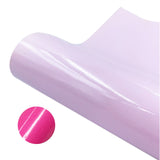 Globleland Waterproof Self-Adhesive Cold Color Changing Vinyl Roll, Permanent Temperature Change Film for Craft Cutter Machine, Office & Home & Car & Party  DIY Decorating Craft, Pink, 30.5x20x0.045cm