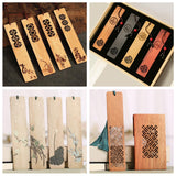 Globleland 24Pcs Blank Bamboo Bookmark, Unfinished Wood Hanging Tags, for Engraving, Painting, Rectangle, Wheat, 120x30x2mm, Hole: 4mm