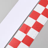 Globleland Waterproof PVC Reflective Warning Stickers, Safety Sign Caution Tartan Decals for Vehicle, Red, 50x0.3mm, about 25m/roll