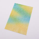 10 pc Plastic Elasticity Rhinestone Net, DIY Accessories, Festival Decoration Accessories, Yellow, 183x122x2.5mm