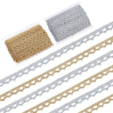 2 Cards 2 Colors Metallic Lace Trim