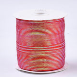 1 Roll Braided Nylon Ribbons, Light Yellow, 3/8 inch(10mm), about 30yards/roll(27.432m/roll)