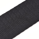 1 Roll Braided Nylon Ribbons, Black, 1/4 inch(6mm), about 20yards/roll(18.288m/roll)