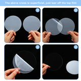 10Pcs 5 Style Acrylic Transparent Pressure Plate, Round, Clear, 4.95~15.15x0.25cm, 2pc/style