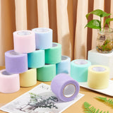 1 Set Deco Mesh Ribbons, Tulle Fabric, Tulle Roll Spool Fabric For Skirt Making, Mixed Color, 2 inch(5cm), about 25yards/roll(22.86m/roll), 6 colors, 2rolls/color, 12rolls/set