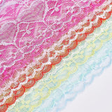 18 Yard 9 Colors Heart Pattern Nonelastic Lace Trim Cotton Lace Ribbon for Wedding Party Decorating, Sewing, Jewelry Making, Gift Package Wrapping, 3 inch Wide