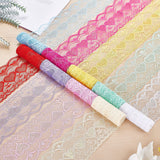 18 Yard 9 Colors Heart Pattern Nonelastic Lace Trim Cotton Lace Ribbon for Wedding Party Decorating, Sewing, Jewelry Making, Gift Package Wrapping, 3 inch Wide