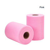2 Roll Deco Mesh Ribbons, Tulle Fabric, Tulle Roll Spool Fabric For Skirt Making, Pink, 6 inch(150mm), 100yards/roll(91.44m/roll)
