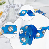 25 Yards 5 Colors Flat Volleyball Pattern Polyester Ribbons