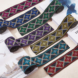 12.25M 7 Colors Ethnic Style Polyester Ribbons