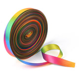 Rainbow Gradient Polyester Ribbon