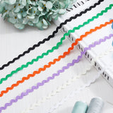 30M 6 Colors Wave Bending Fringe Trim