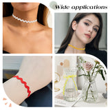 50M 10 Colors Wave Bending Fringe Trim