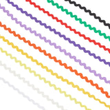 50M 10 Colors Wave Bending Fringe Trim