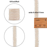 1 Bag 10 Yards Gold Braid Lace Trim 3/8 inch Wide Polyester Woven Gimp Braid Trim Centipede Decorated Lace Ribbon for Costume DIY Crafts Sewing Jewellery Making Home Decoration Beige