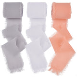 3Rolls 3 Colors Polyester Ribbon