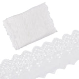 1 Bag 7.5 Yards Cotton Lace Trim Eyelet Embroidery Fabric Curtain Tablecloth Slipcover Bridal DIY Clothing/Accessories for DIY Craft Sewing Wedding Decoration 90Mm Wide