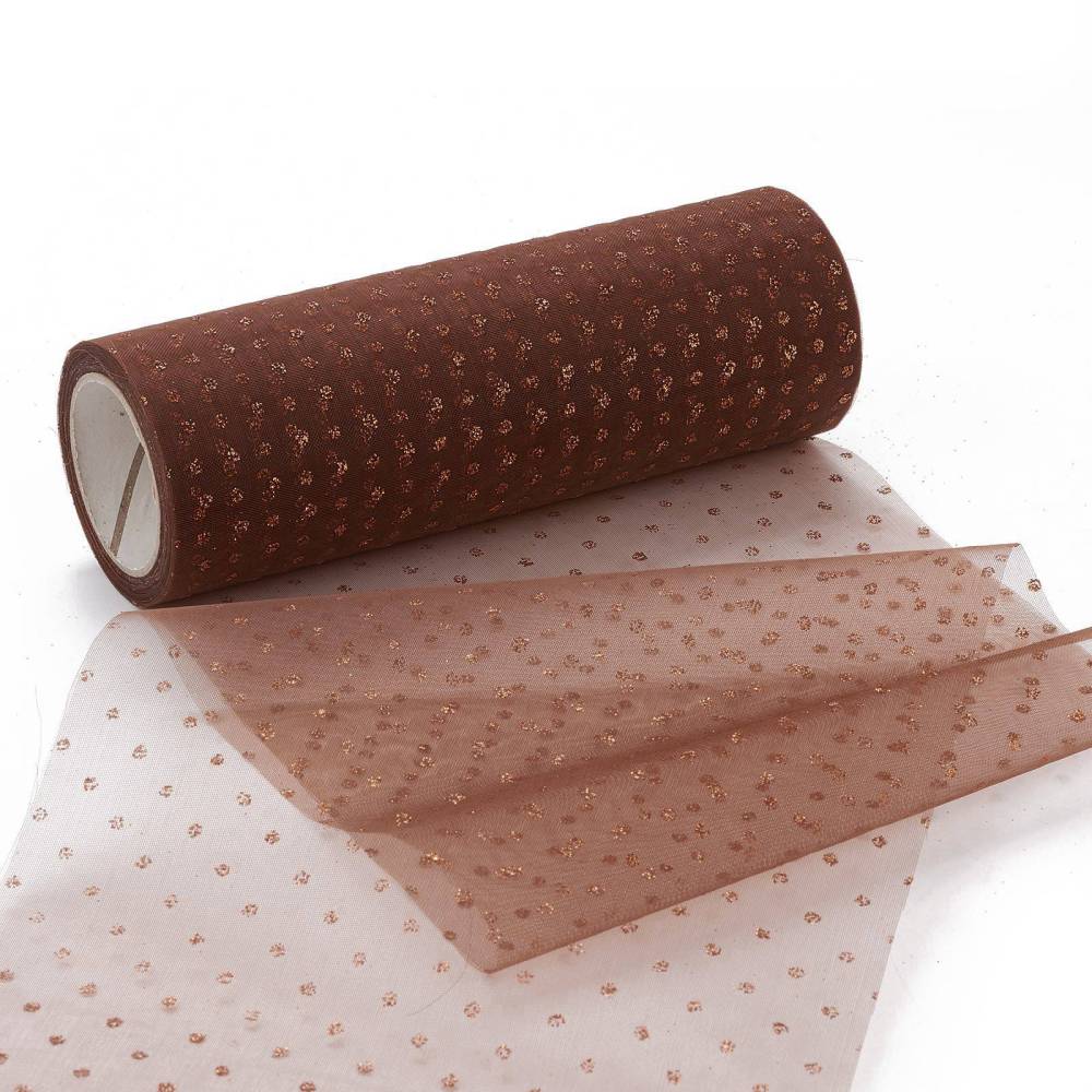 Globleland 5 Roll Deco Mesh Ribbons, Tulle Fabric, Tulle Roll