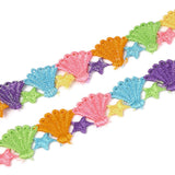 15 Yard Scallop Shape Polyester Lace Trims, Embroidered Applique Sewing Ribbon, for Sewing and Art Craft Decoration, Colorful, 1 inch(25mm), 15 yards/roll(13.72m/roll)