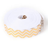 2 Roll Laser Polyester Grosgrain Ribbon, Single Face Printed, for Bows Gift Wrapping, Festival Party Decoration, Stripe Pattern, 7/8 inch(22mm), 10 yards/roll(9.14m/roll)