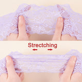 10 Strand Elastic Lace Trim, Lace Ribbon For Sewing Decoration, Mixed Color, 3 inch(80mm), about 0.9~1m/strand
