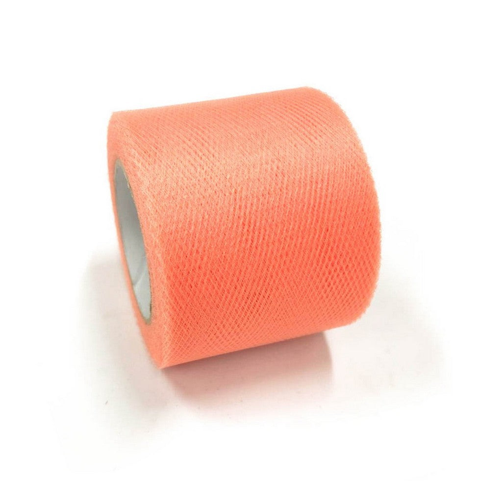 Globleland 20 Roll Deco Mesh Ribbons, Tulle Fabric, Tulle Roll Spool Fabric  For Skirt Making, Hot Pink, 2 inch(5cm), about 25yards/roll(22.86m/roll)