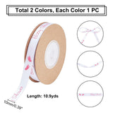 2 Rolls 2 Colors Polyester Ribbon