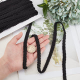 21 Yards Gimp Braid Trim 11mm/0.43 Polyester Woven Braid Trim Fabric Gimp Trim Ribbon for Costume DIY Crafts Sewing Upholstery Home Decoration Accessories, Black